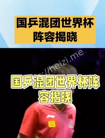 国乒混团世界杯阵容解析