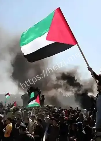 伦敦巴勒斯坦升旗仪式